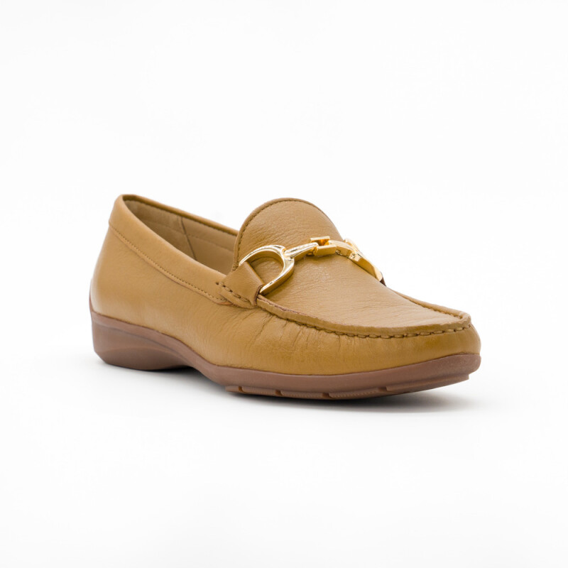 Mocasín APOLLO CUIR Marron Oscuro ó madera - SUELA