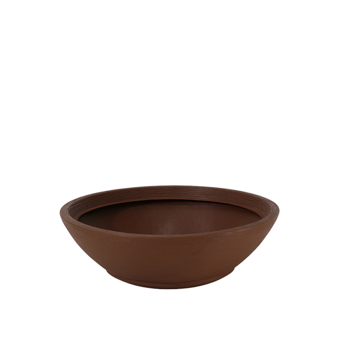 Maceta "INDI" Ø55 x 17cm. marrón con plato -TRAMONTINA - TD0311 