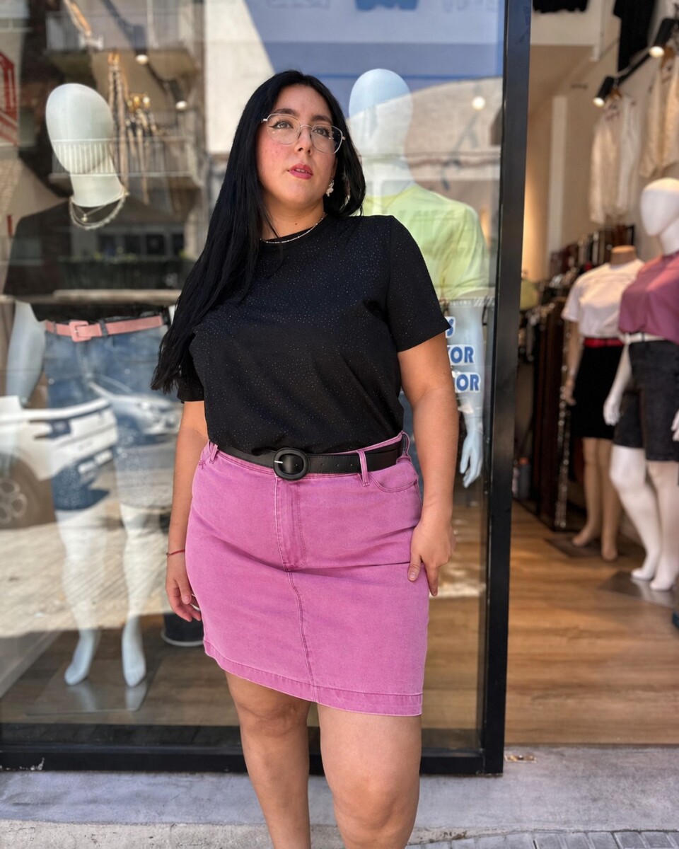 Pollera Chicle - Rosa 