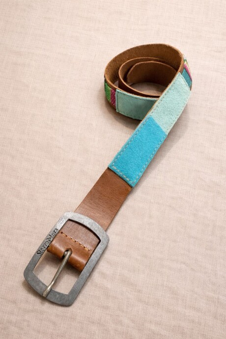 Handcrafted Belt Guri Turquesa / Verde Agua