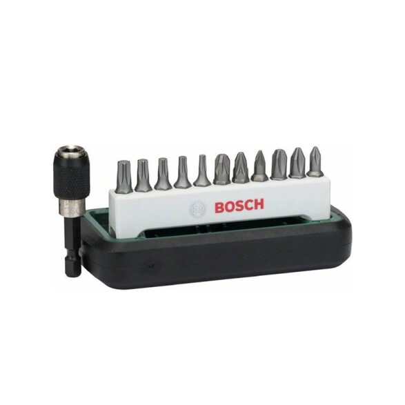 Set 12 puntas de atornillar (PH, PZ, T) Bosch BS3382