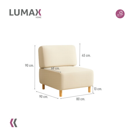 Sillón Modular Lumax de encastre Orebo en caja Beige