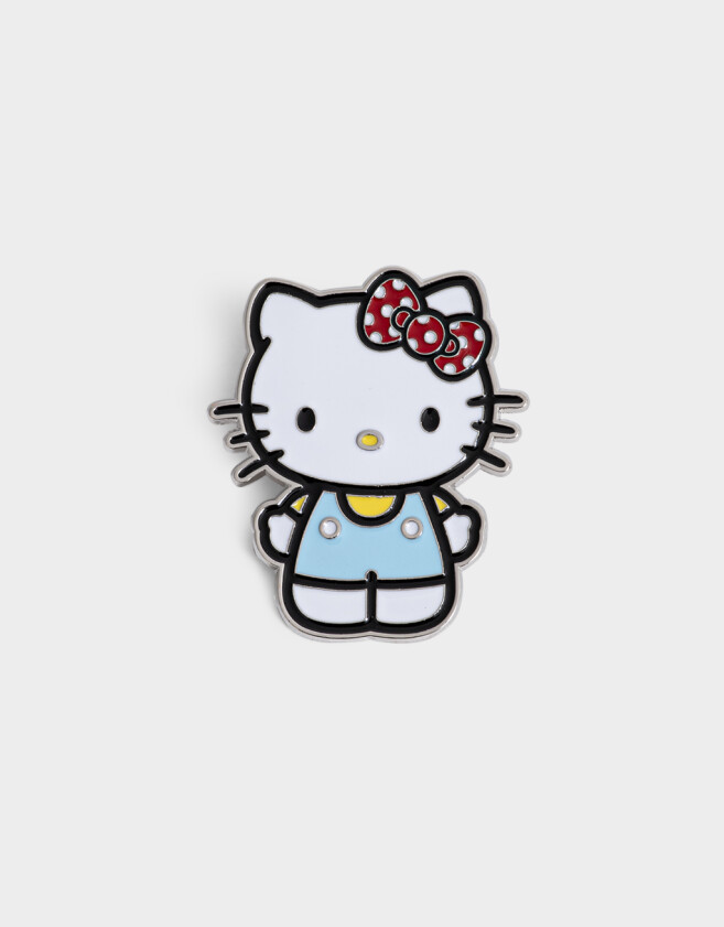 Pin Corazón Pin Metálico "hello Kitty" - Combinacion Multicolor