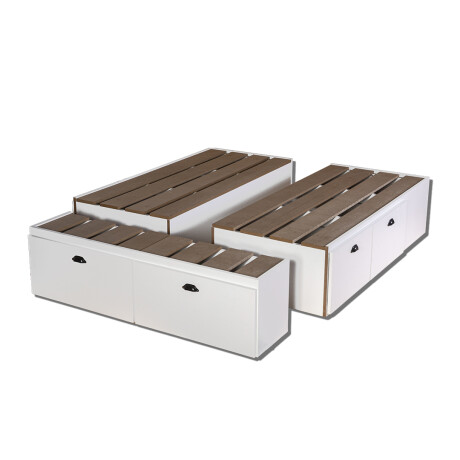 Box - 2 Plazas con 4 cajones y zapatera (3 módulos) Box - 2 Plazas con 4 cajones y zapatera (3 módulos)