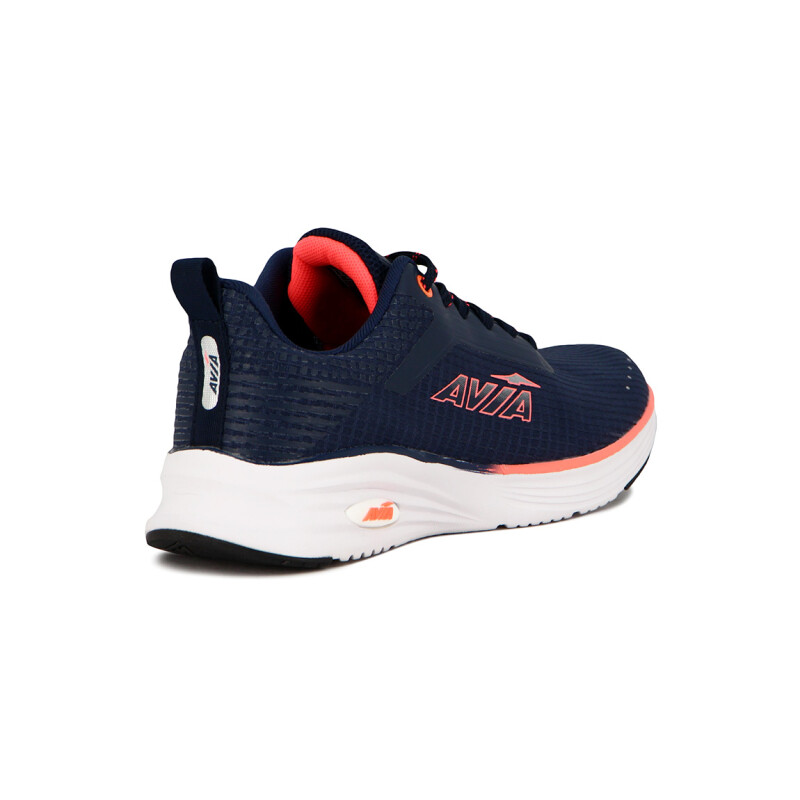 Avia Zapatillas Acordonadas Para Dama Paris- Navy/Coral Marino-Coral