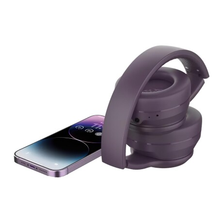 Auricular Banda On-ear Devia Kintone Series Wireless Headphone V2 Purple