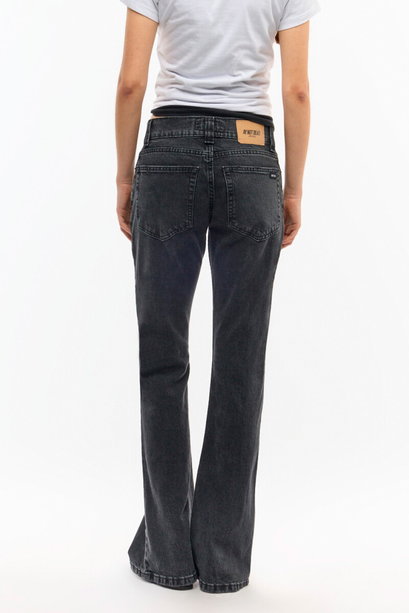 MID BOOTCUT GRIT BLACK Negro