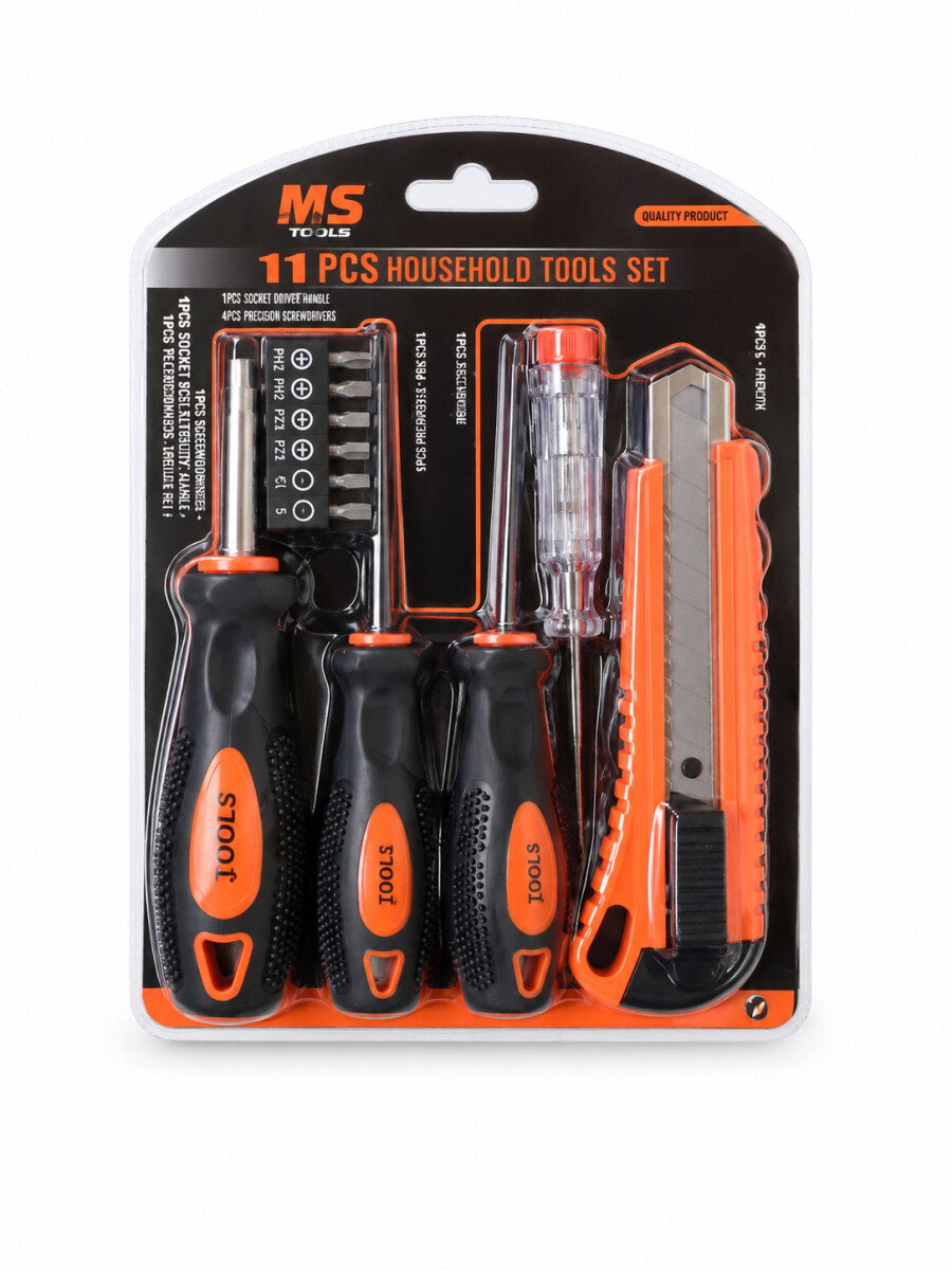 HERRAMIENTAS KIT 14 PCS - NARANJA 