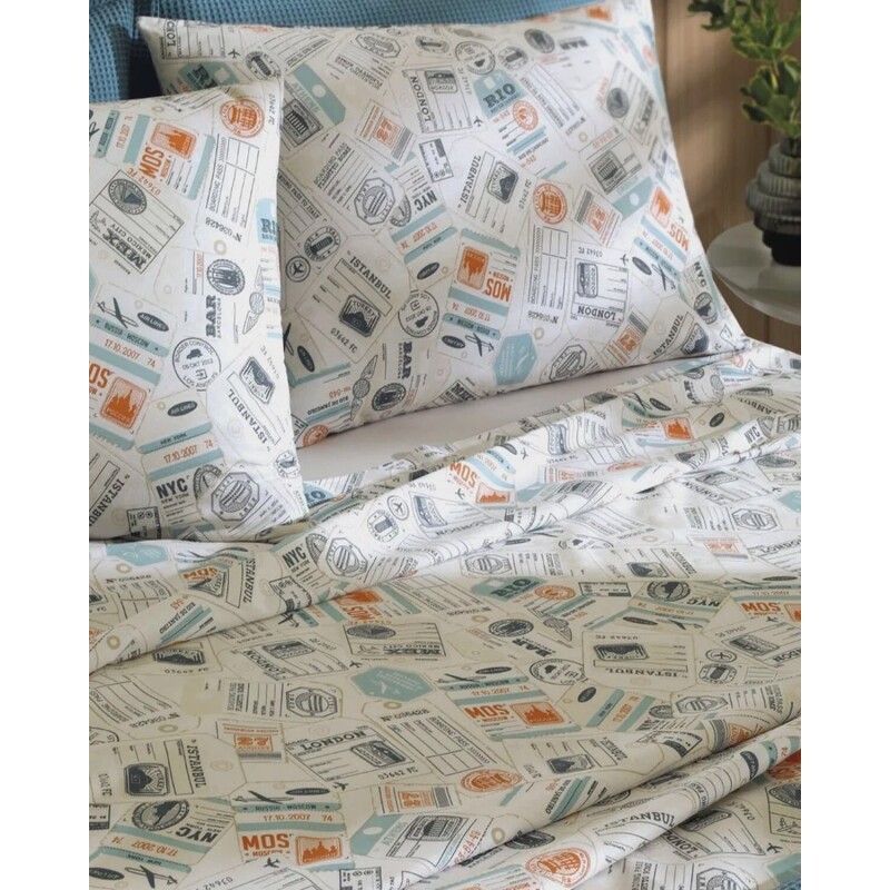 Juego De Sábanas 1 Plaza Dohler Allegra 130 Hilos 100% Algodón Estampadas Juego De Sábanas 1 Plaza Dohler Allegra 130 Hilos 100% Algodón Estampadas