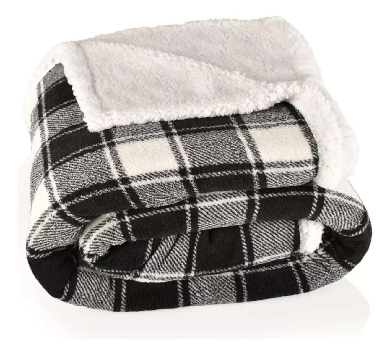 Frazada Reversible Polar Sherpa Cuadrille 150x200 - Cuadrille 