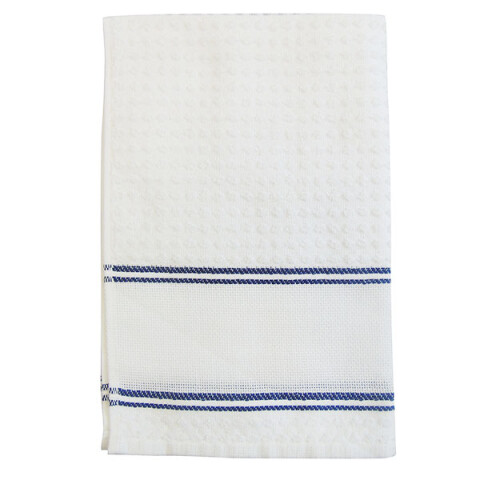 Repasador cocina Dohler hilo 40 x 60 cm Azul Blanco