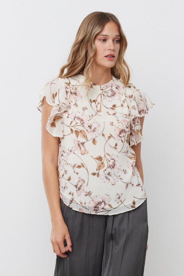 Blusa Volados CRUDO/MULTI