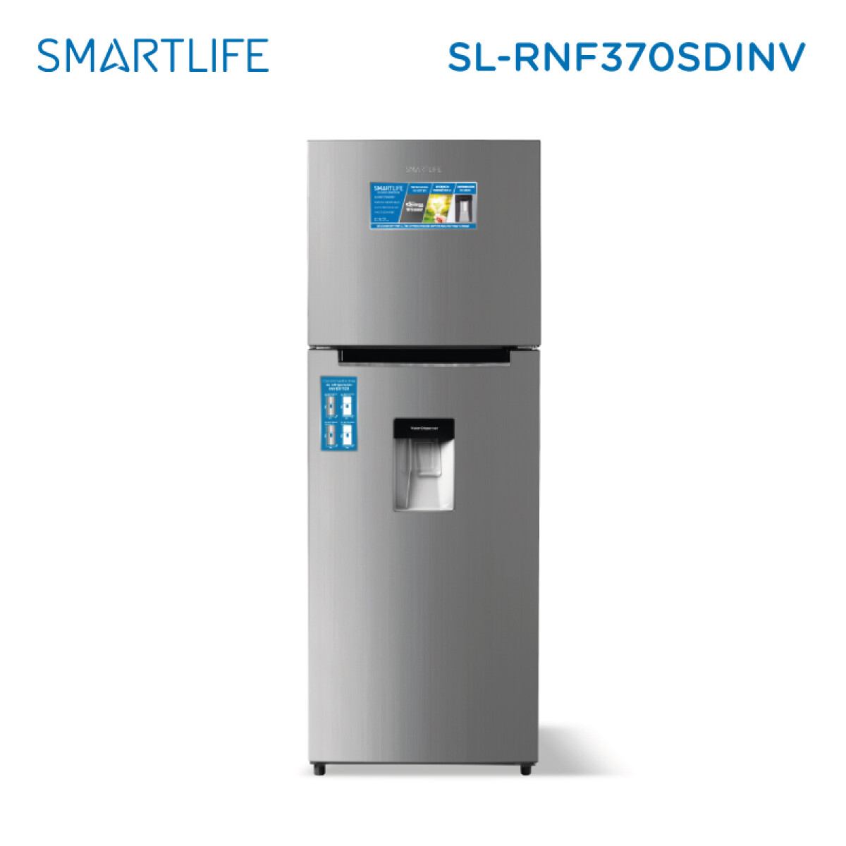 Refrigerador SMARTLIFE SL-RNF370SDINV Capacidad 342L Frío Seco 