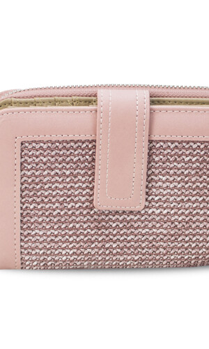 BILLETERA AGNES TEJIDO MAUVE