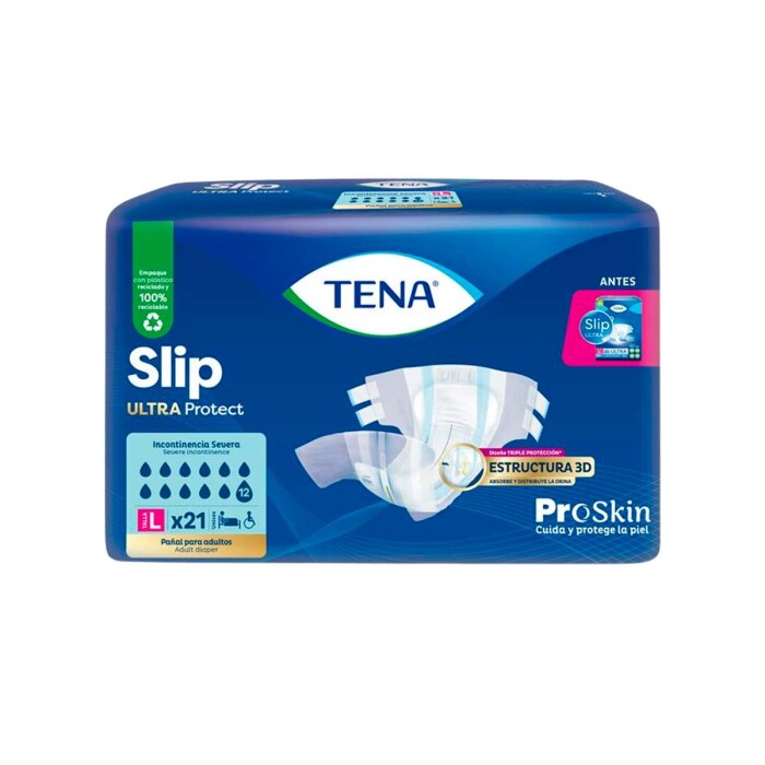 TENA PAÑAL ADULTO SLIP L PAQ. X 21 UNID. única