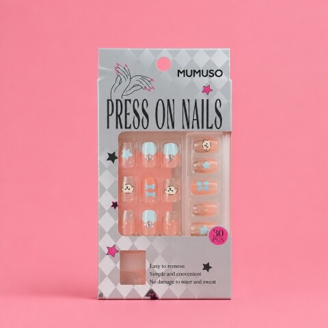UÑAS POSTIZAS PRESS ON COLECCIÓN MOONLIGHT (PERRITO ADORABLE) UÑAS POSTIZAS PRESS ON COLECCIÓN MOONLIGHT (PERRITO ADORABLE)