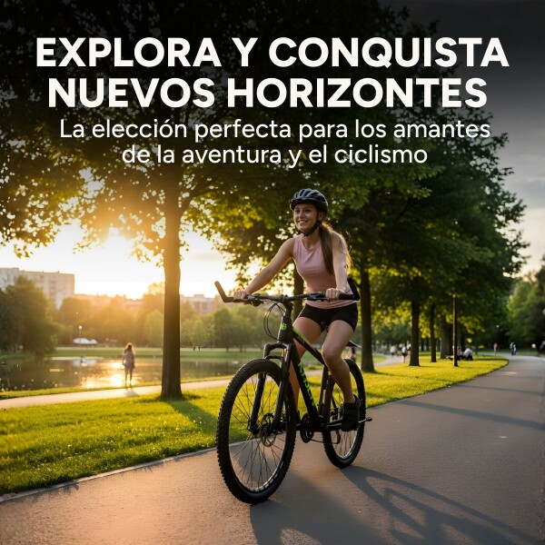 Bicicleta Kajla Montaña Rodado 26 Freno Disco 21 Velocidades Color Negro Verde