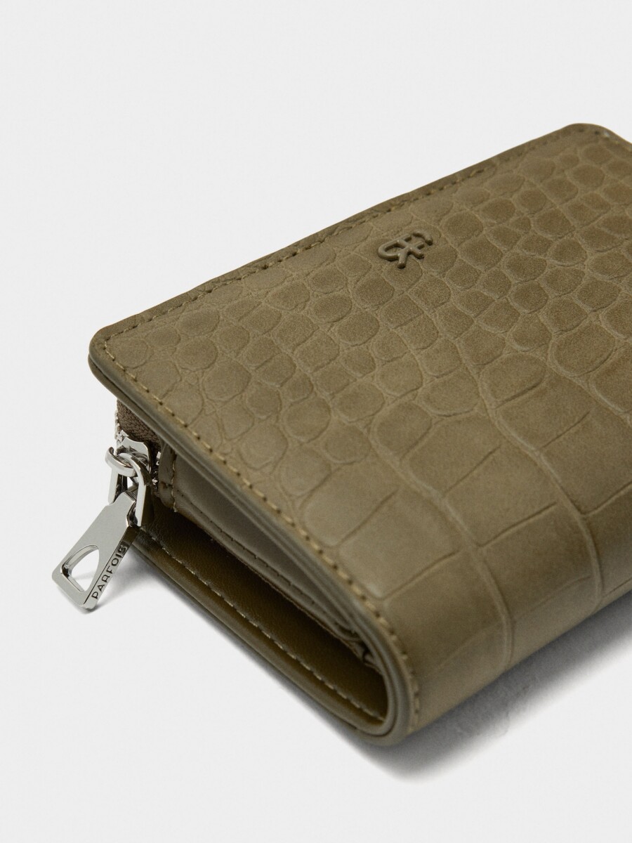 Cartera Estampado Animal S caqui