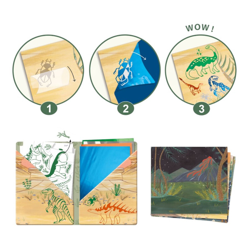 Kit Artistic Patch Dinosaurio Djeco Kit Artistic Patch Dinosaurio Djeco