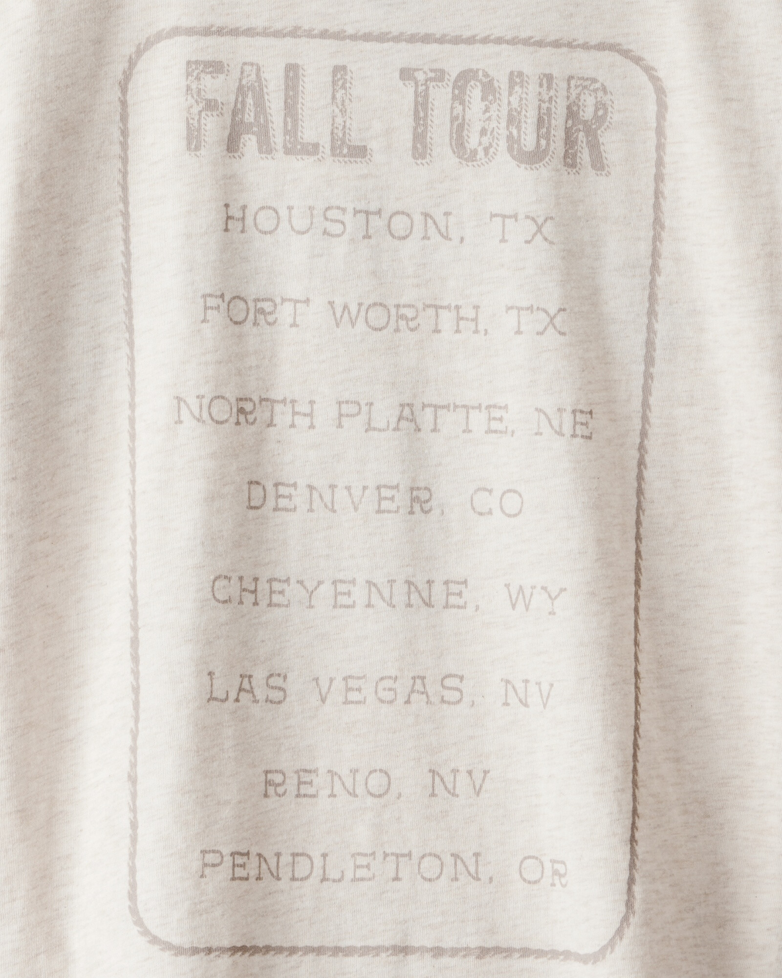 Remera de algodón, estampa rodeo Sin color