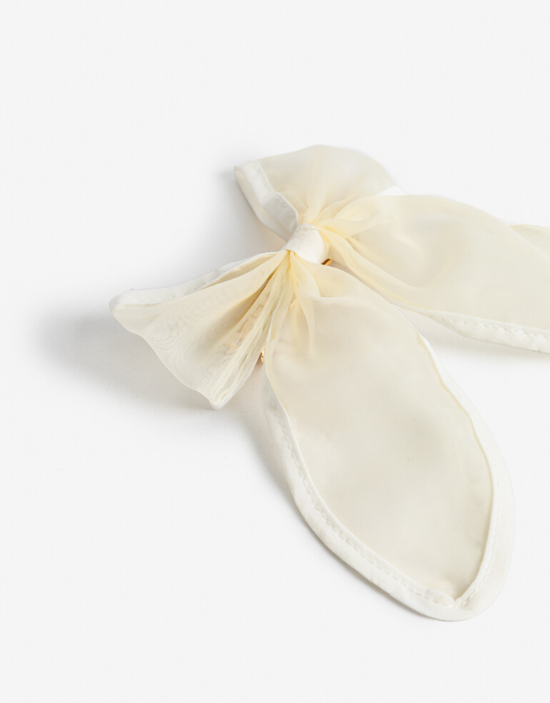 Hebillas Francesas Moño Hebilla Francesa Moño Bride To Be - Blanco Crudo