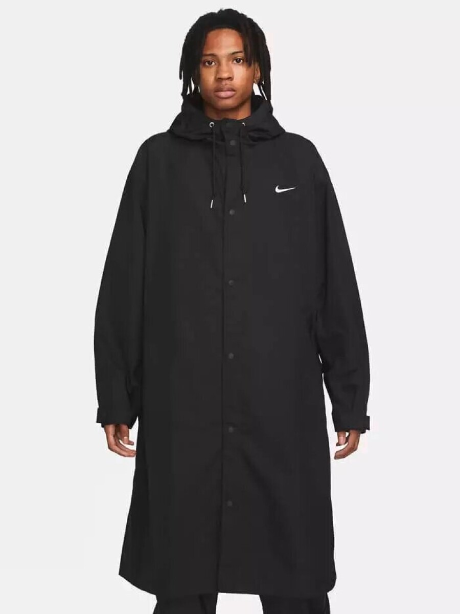 Abrigo Nike Swoosh Woven Parka de Hombre - Negro 