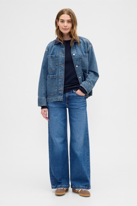 Remera Rib Mujer Navy Uniform
