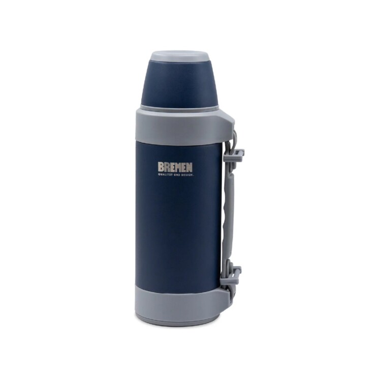 Termo Bremen 1.2 L Acero Inoxidable con Pico Cebador y Manija Ergonómica Azul Termo Bremen 1.2 L Acero Inoxidable con Pico Cebador y Manija Ergonómica Azul