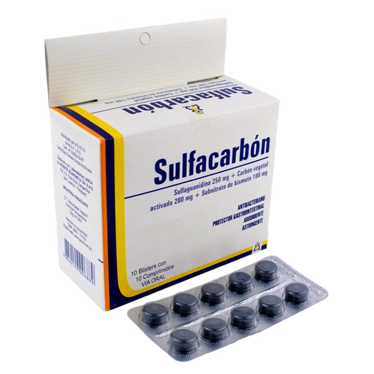 SULFACARBON CJ X 10 COMPRIMIDOS 