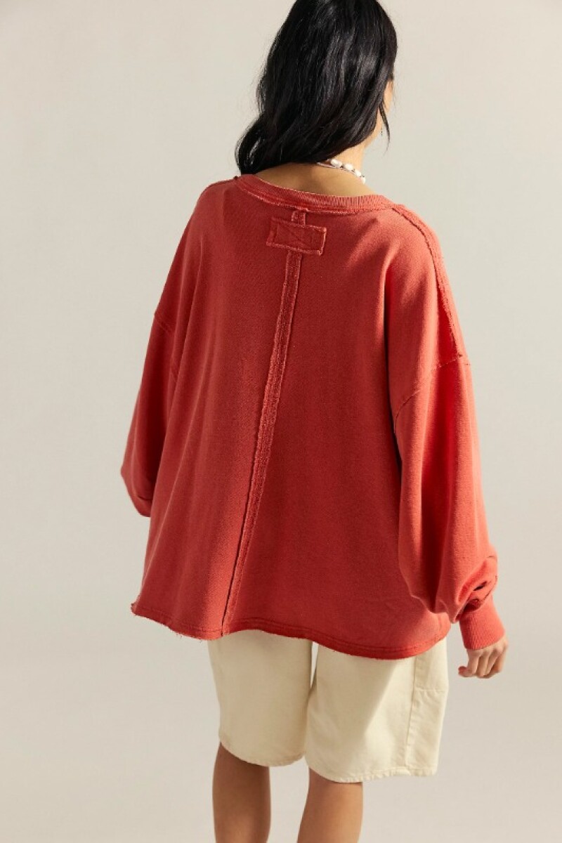 WTF VENICE V NECK GRAPHIC Rosa