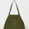 Bolso Eterial en cuero graneado Verde