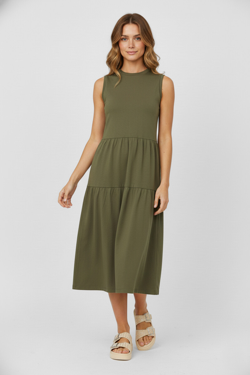 Vestido Nolva - Verde Oliva 