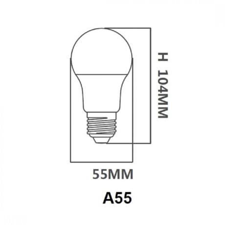 Pack x 3 pcs - Lámpara Led estándar 7W E27 Luz Cálida