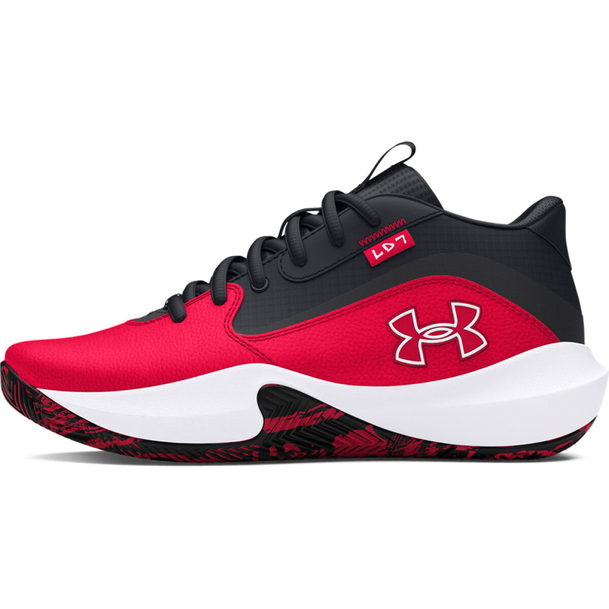 UA GS Lockdown 7-RED - BLK-001 