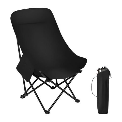 Silla Moon Chair Plegable Reforzada NEGRO