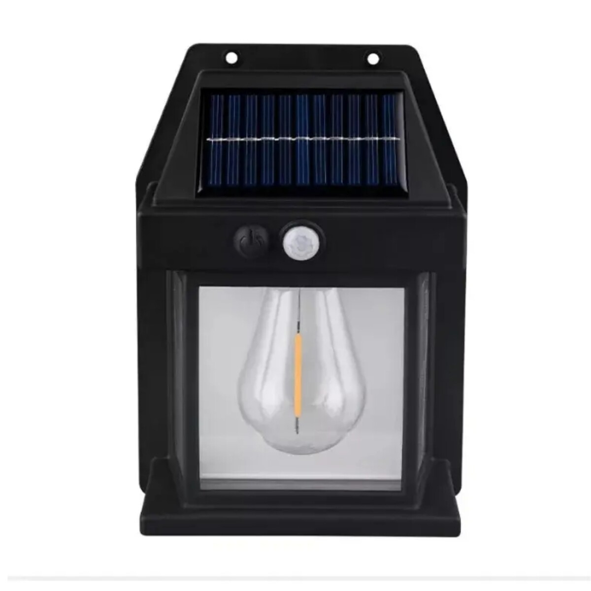 Farol Solar De Pared + Sensor Movimiento Luz Cálida Exterior 