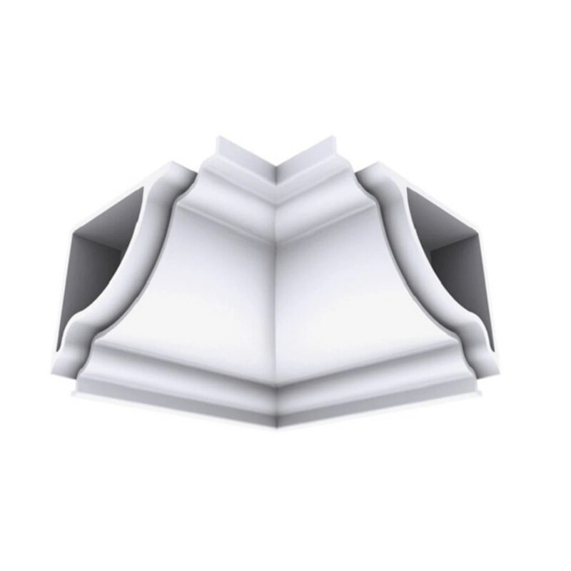 Esquinero interno PVC nobre blanco Esquinero interno PVC nobre blanco