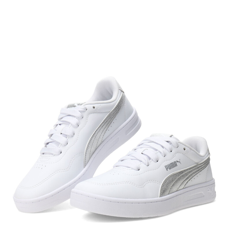 Championes de Mujer Puma Court Lally Metal.Whisper Blanco - Plata