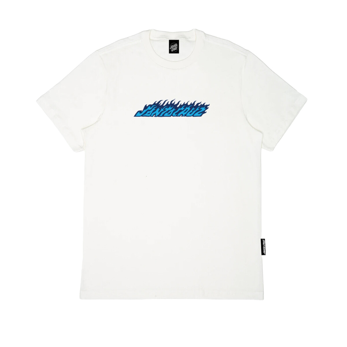 Remera Santa Cruz Flame Hand Strip - Blanco 
