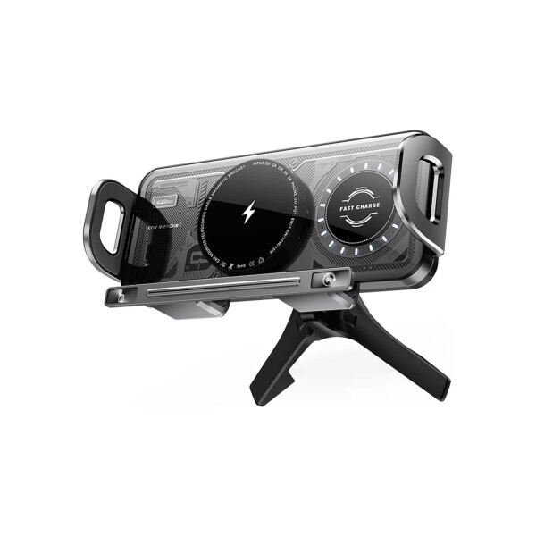 Soporte Y Cargador Magnetico Para Celular Autoajustable Electronicamente Soporte Y Cargador Magnetico Para Celular Autoajustable Electronicamente