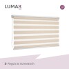 Cortina Roller Día Y Noche Lumax 1.0 X 2.1 M Gran Calidad Beige