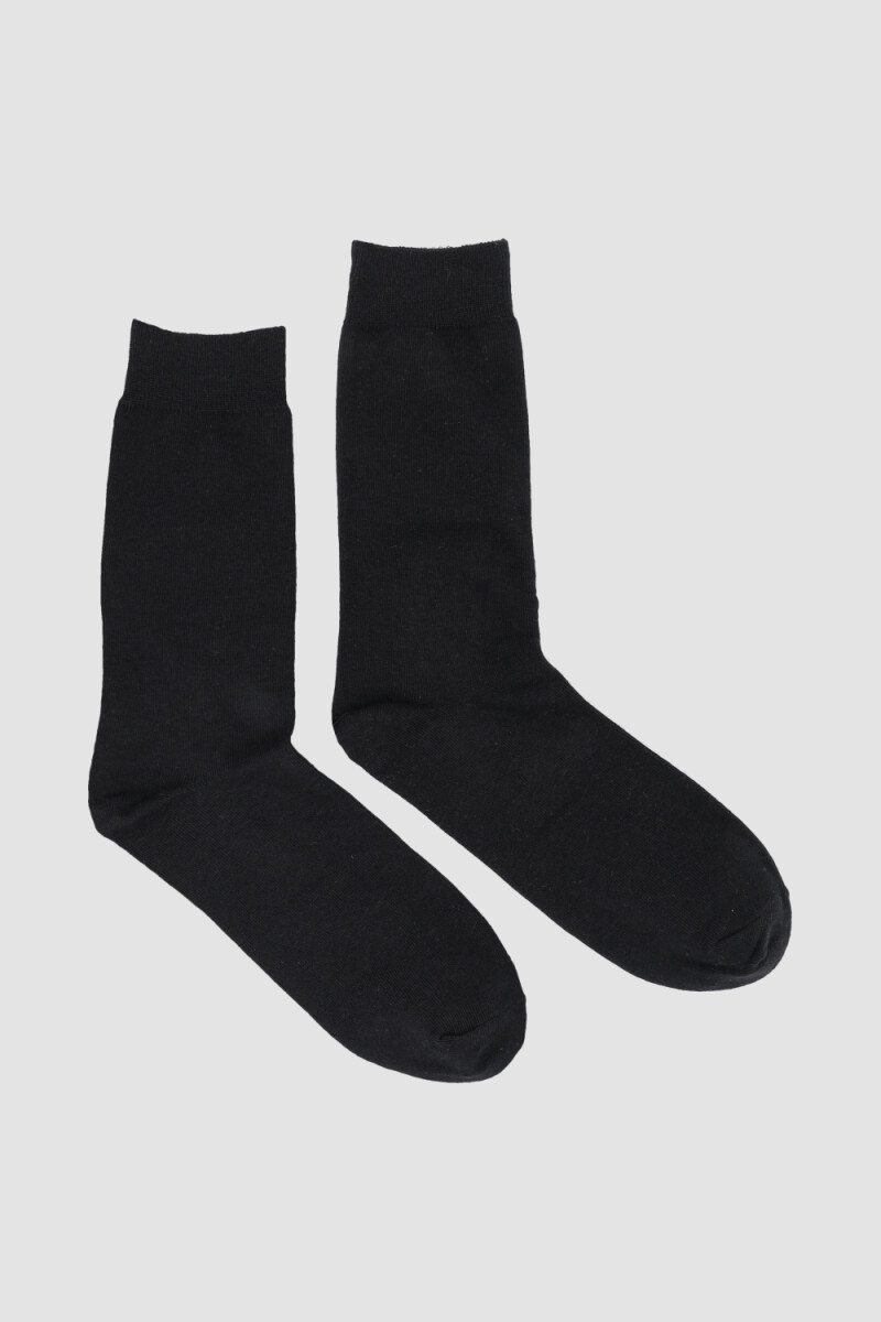 Medias de algodón de morley Negro