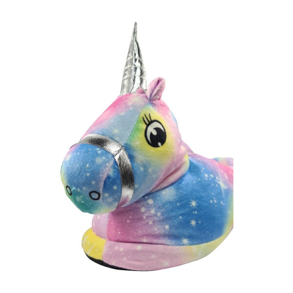 Pantuflas Unicornio Calentitos Talles Adulto Y Niños Variante Amarillo Unicornio