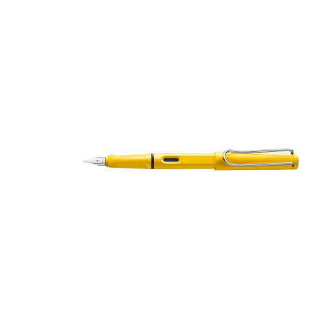 Lapicera Pluma Safari Amarillo TF, TM azul Lamy 0