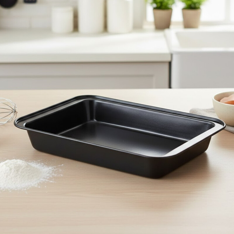 Asadera rectangular 37,5x25,5x5 GRIS