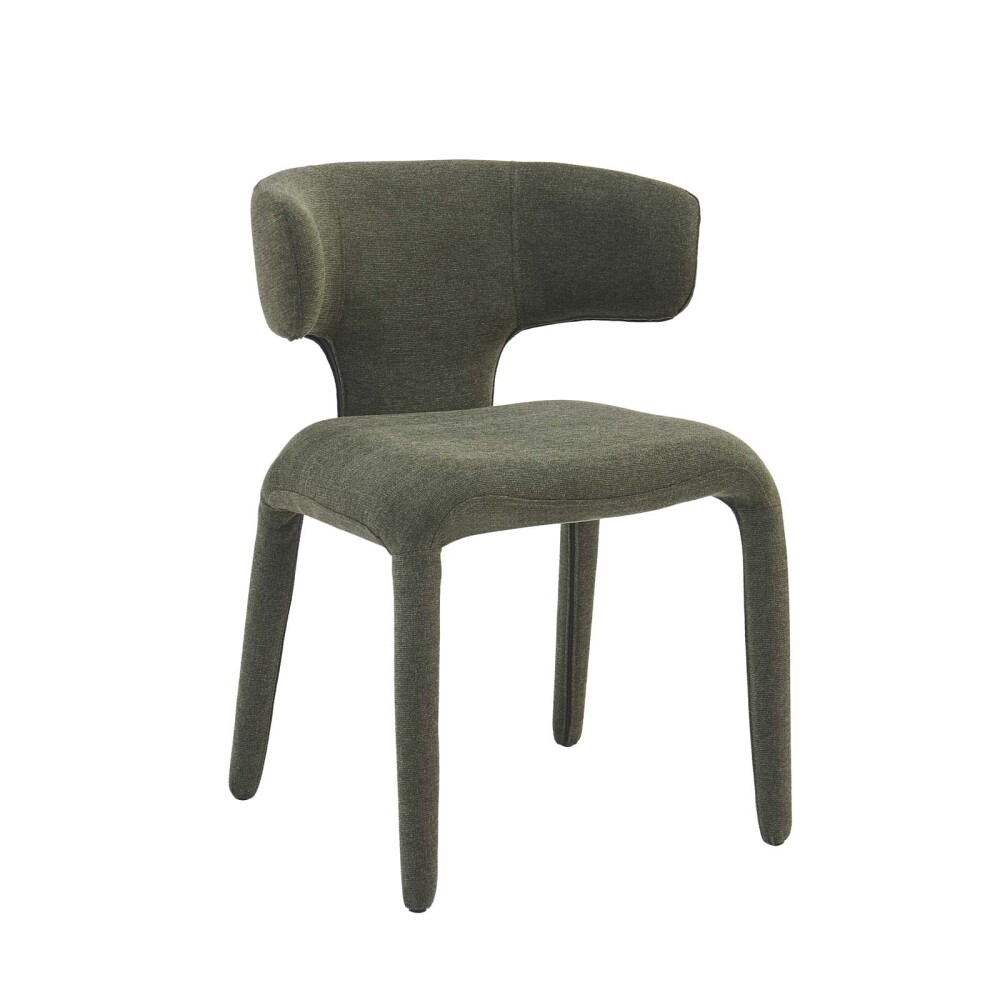 SILLA DE COMEDOR METAL-Y-TELA VERDE BEATRIZ