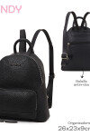 Mochila con bolsillo frontal Negro