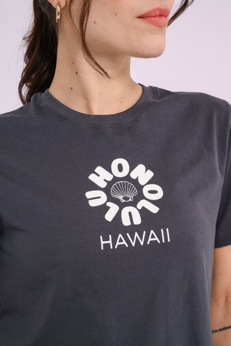 Remera estampada Azul