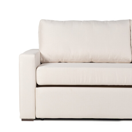 Sofá Cama Mónaco - Tela Rústica 2195 (Beige)