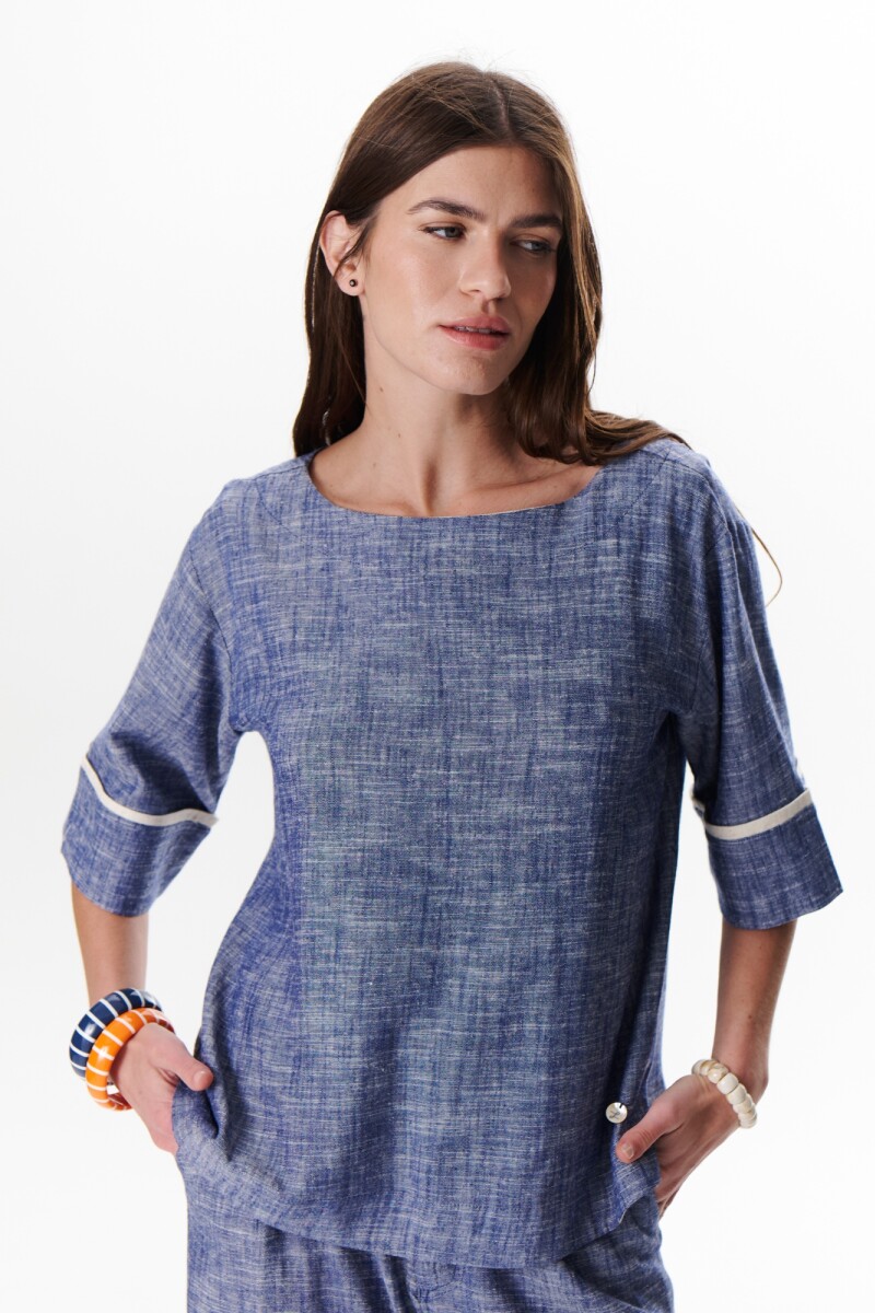 BLUSA MELANIE AZUL